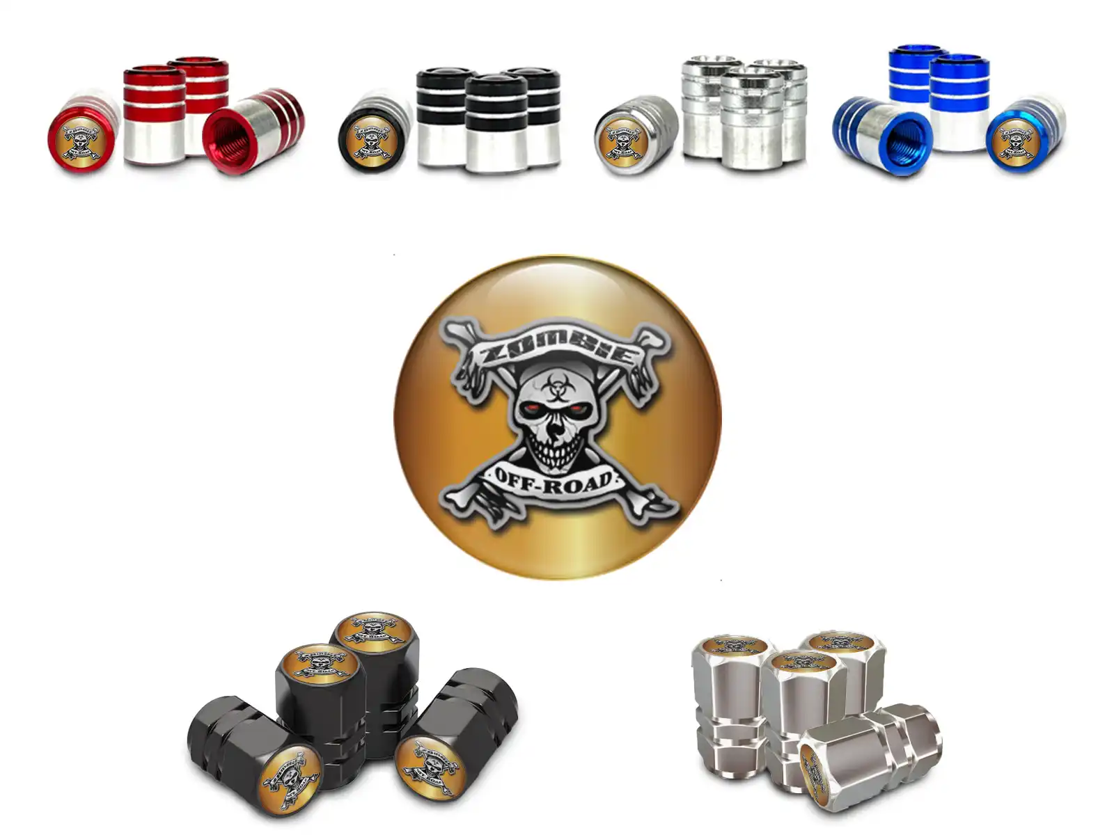 Rim Valve Caps Motorcycle Luxury Style